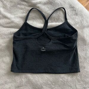 Beyond Yoga Black Space Dye Crop Top Tank Medium